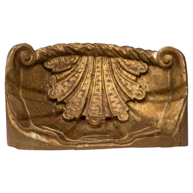 1800s French Gilded Wood Ornament For Sale - Image 15 of 18