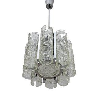 Mid-Century Modern Murano Glass Chandelier by Mazzega, Italy, 1970s For Sale