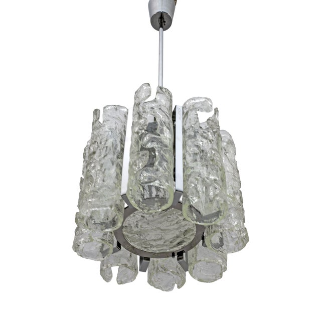 Mid-Century Modern Murano Glass Chandelier by Mazzega, Italy, 1970s For Sale