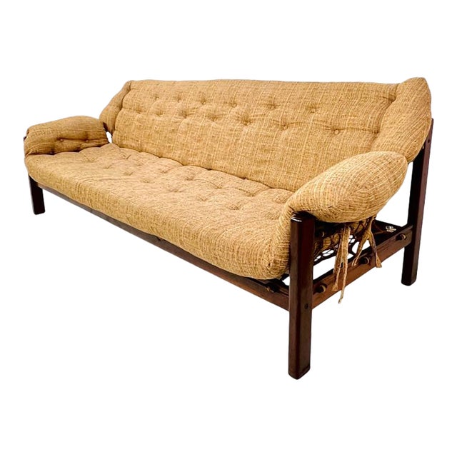 1960s Brazilian Rosewood "Amazonas" Sofa by Jean Gillon for Italma For Sale