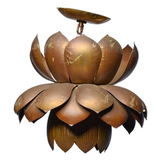 Feldman Lotus Pendent Light Fixture For Sale