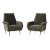 1950's Mid-Century Modern Italian Lounge Chairs With Donghia Mohair Upholstery - a Pair For Sale