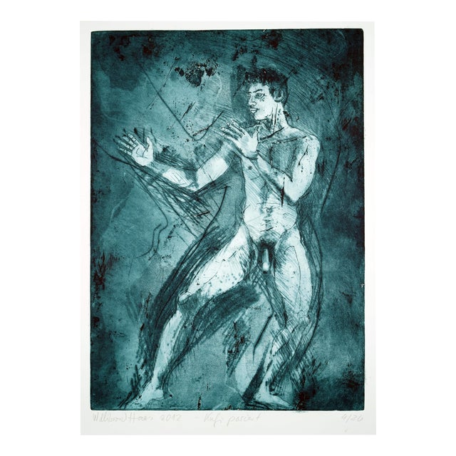 Willibrord Haas, Kufi Poses, 2012, Etching For Sale