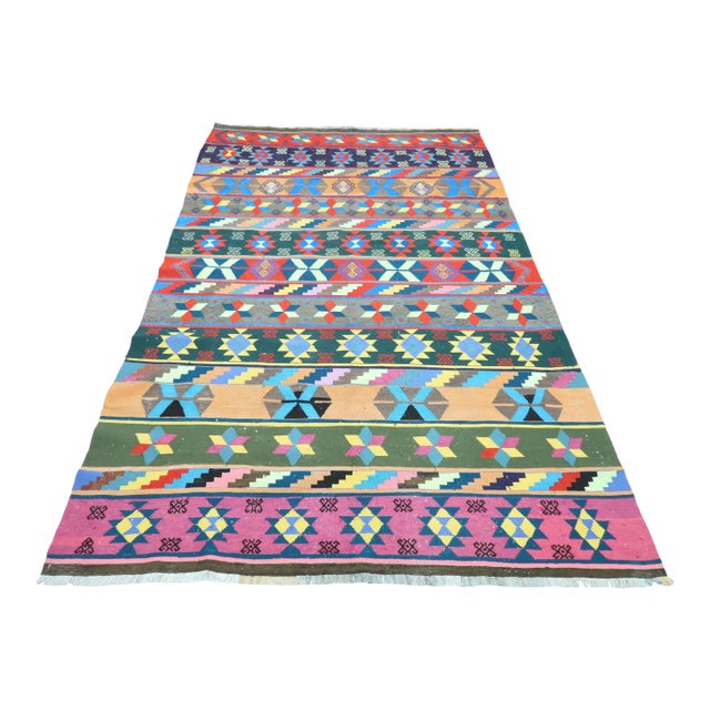 Vintage Sivas Kilim Rug For Sale