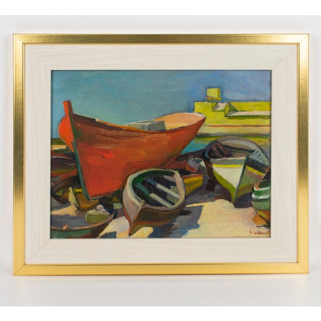 This superb oil on canvas painting was created by Felix Eugene Bellenot (1892 - 1963). This vibrant and passionate...