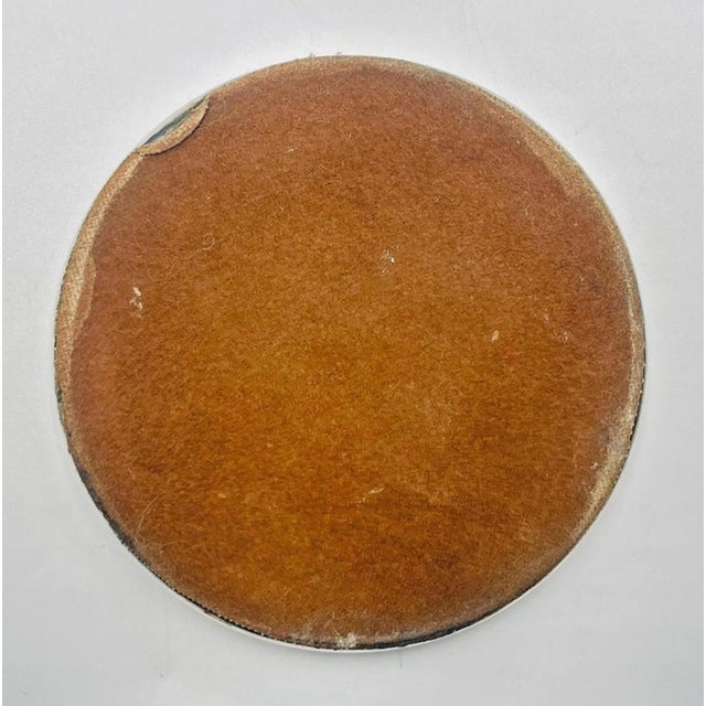 1980s Set of 6 Porcelain & Pure Silver Drink Coasters & Holder by Emilia Castillo For Sale - Image 18 of 18