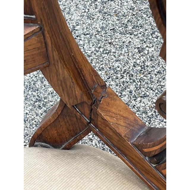 Wood Victorian Carved Walnut Country House Library Armchair with Lion Paws Feet For Sale - Image 7 of 16