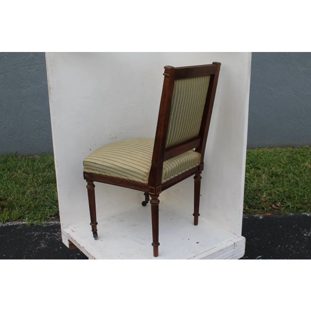 Vintage Neoclassical Style Side Chair For Sale - Image 11 of 13