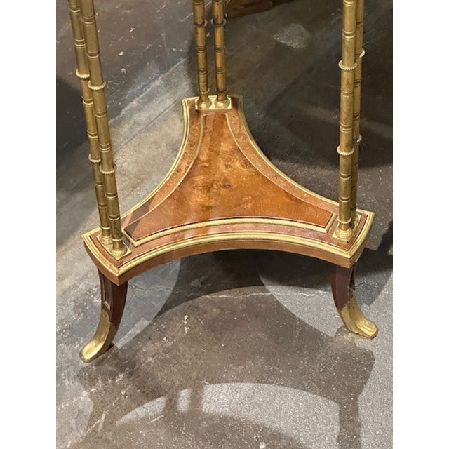 Metal Pair of Louis XVI Side Tables For Sale - Image 7 of 8
