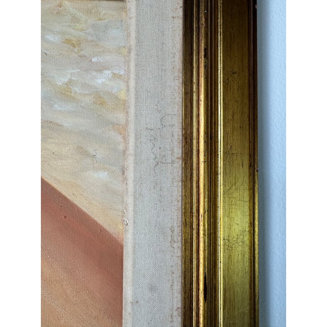 1990's Vintage Reclining Nude Woman Oil on Canvas Painting by Virginia Ausa For Sale - Image 11 of 12