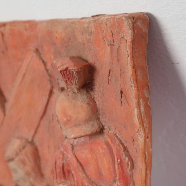 Ceramic Terracotta Bas-Reliefs of Sacred Art, Set of 2 For Sale - Image 7 of 11