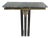 1930s Art Deco Wrought Iron, Brass, Marble Console Table, Subes Manner For Sale