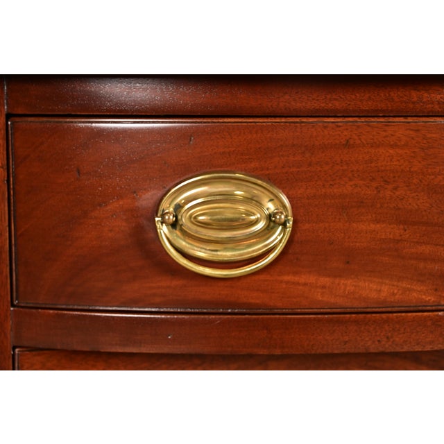 Kittinger Federal Mahogany Bow Front Sideboard Credenza or Buffet For Sale - Image 9 of 16
