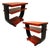 1930s Two-Tone Geometric Art Deco Side Table Attributed to Gilbert Rohde for Brown Saltman, Pair For Sale