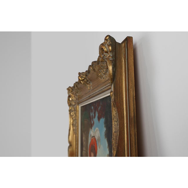 French Artist, Baroque Style Portrait of Madame Louise-Elisabeth of France, 1950s, Oil on Canvas For Sale - Image 9 of 11