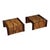 Percival Lafer Brutalist Parquet Low Profile Brazilian Modern Side Tables For Sale