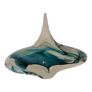 David Goldhagen Free Form Art Glass Sculpture Signed and Numbered