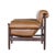 Mid-Century Modern Matthew Izzo Home Selina Leather Sling Arm Chair With Recycled Oak Frame For Sale - Image 3 of 5