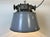Large Industrial Grey Enamel and Cast Iron Pendant Light from Elektrosvit, 1960s For Sale - Image 12 of 18