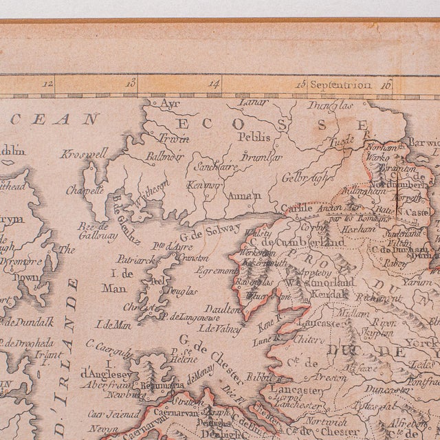 Antique Map of England & Wales, French, Framed Cartography, Georgian, Circa 1780 For Sale - Image 6 of 12