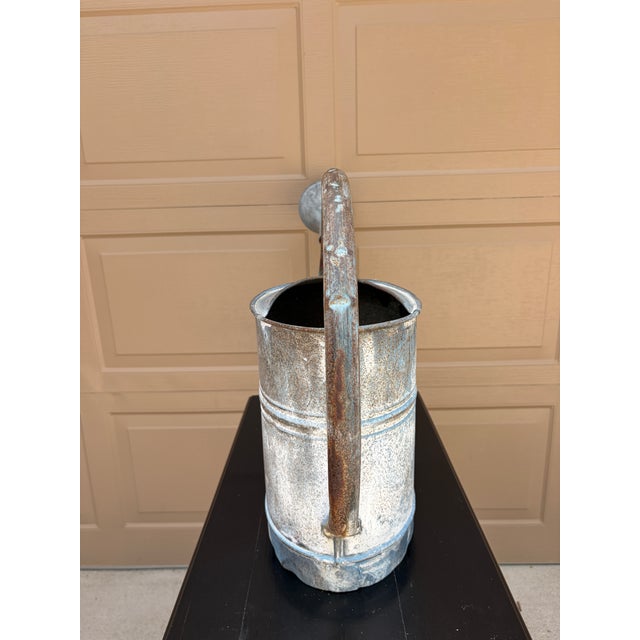 Vintage Galvanized Steel & Copper Watering Can, Circa 1940s For Sale - Image 9 of 12