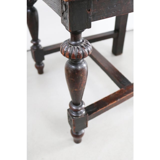 Neo-Renaissance Carved Solitary Oak Chair with Vegetal Motifs, 1900 For Sale - Image 6 of 10