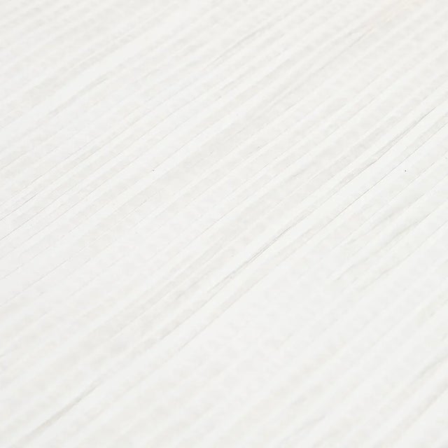 Transitional SAMPLE - Schumacher Paper Stripe Wallpaper In White For Sale - Image 3 of 3