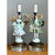 Vintage Lucite Base Porcelain Figurine Lamps - a Pair For Sale - Image 9 of 12