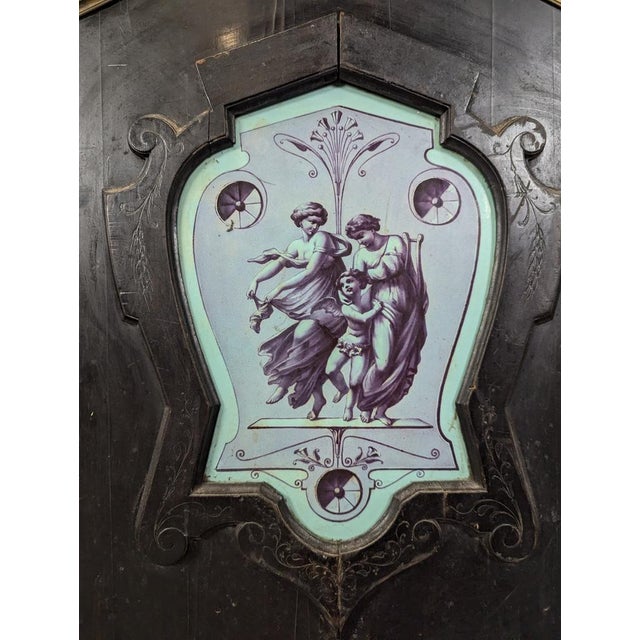 Napoleon III Display Cabinet with Porcelain Plaque For Sale - Image 5 of 14