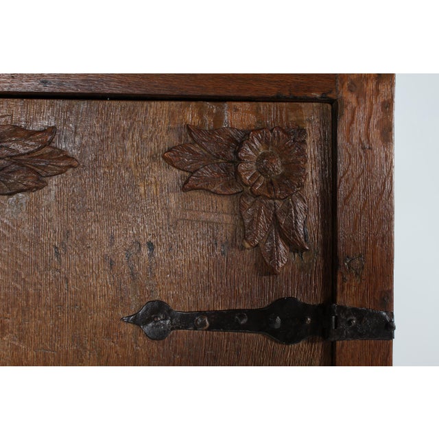 Antique Baroque Oak Cabinet, Denmark, 1800s For Sale - Image 17 of 18