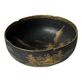 1960s Japanese Pottery Catchall For Sale