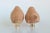 Ceramic Stoneware Bird Lamp Finials on Brass Hardware - a Pair For Sale - Image 7 of 8