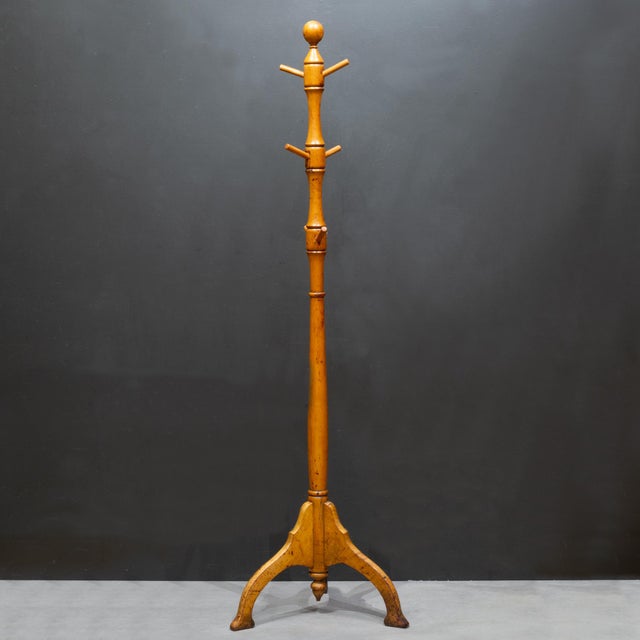Early 20th C. Turned Maple Coat Rack For Sale In San Francisco - Image 6 of 6