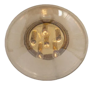 Large Smoked Glass Flush Mount by Limburg, Germany, 1960s