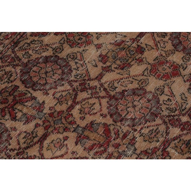 Textile Vintage Distressed Rug With Muted Floral Medallions - Rug & Kilim For Sale - Image 7 of 11
