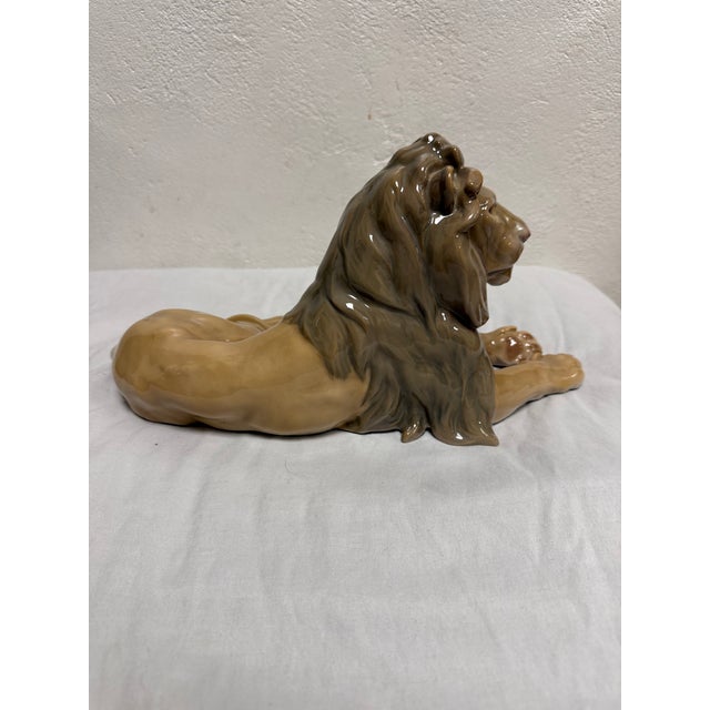 Bing & Grondahl B&g Bing and Grondahl Lion Porcelain Figurine 1793 Copenhagen Denmark For Sale - Image 4 of 7