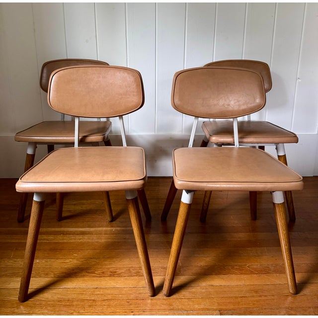 Raymond Loewy 1950 Raymond Loewy for Hill Rom Chairs Set of 4 For Sale - Image 4 of 11