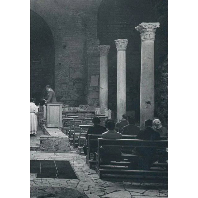 Basilica, Italy, 1950s, Black & White Photograph For Sale - Image 3 of 5