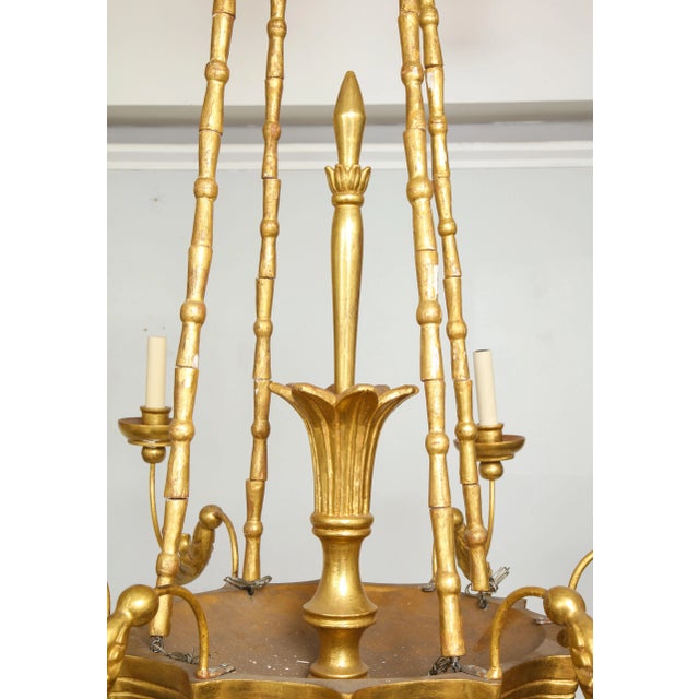 Not Yet Made - Made To Order Bespoke Giltwood Hand-Carved Chandelier in the Neoclassic Manner For Sale - Image 5 of 11