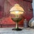 Vintage Brass Electric Lamp With Floral Glass Shade For Sale In Kansas City - Image 6 of 14