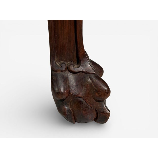 Chinese Export, Low Occasional Tables, Hardwood, Marble, China, 19th C. For Sale - Image 9 of 11