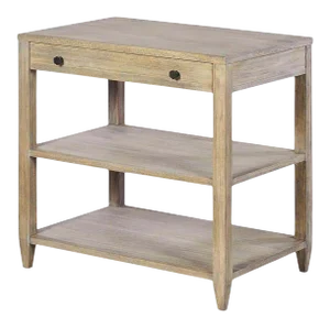 Classic Rustic Greyed Wide Side Table
