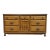 Sumter Cabinet Co. Solid Oak Mediterranean Style 63" Triple Dresser For Sale