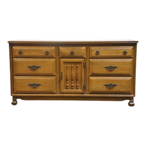 Sumter Cabinet Co. Solid Oak Mediterranean Style 63" Triple Dresser