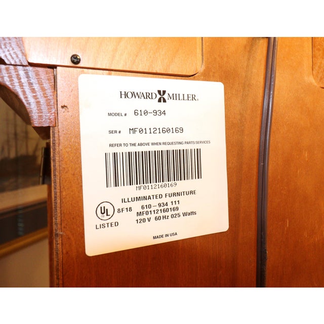 Howard Miller Curved Front Grandfather Clock (Model 610-934) For Sale - Image 10 of 18
