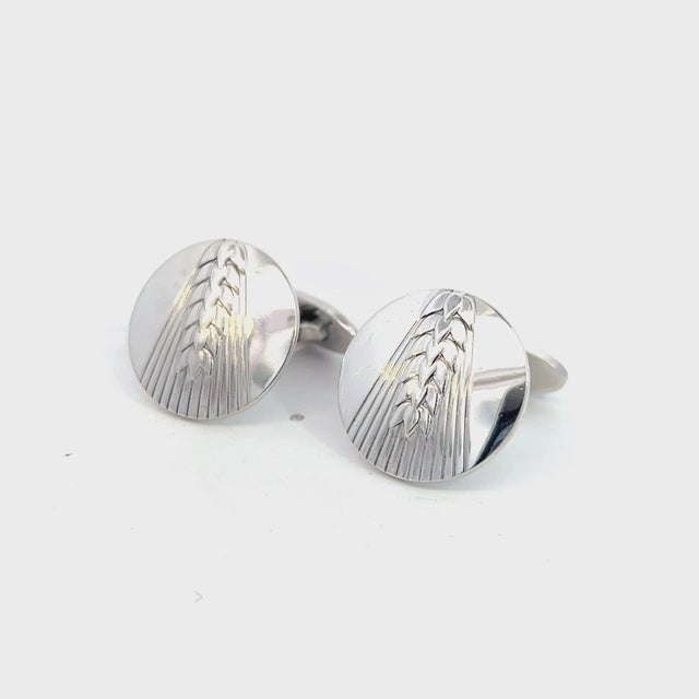 1990s 1990s Georg Jensen Estate Cufflinks Sterling Silver, 2 Pieces For Sale - Image 5 of 12