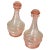 Pink Vintage Decorative Pink Glass Bottles, France, 1940, Set of 2 For Sale - Image 8 of 8
