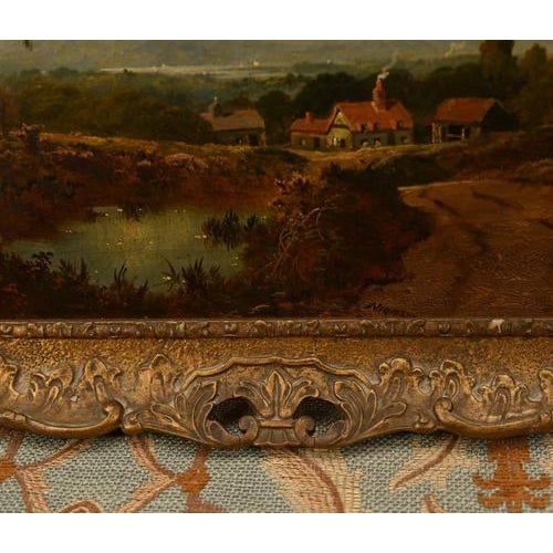 Victorian Artist, English Landscapes, 1880s, Oil Paintings, Set of 2 For Sale - Image 13 of 18