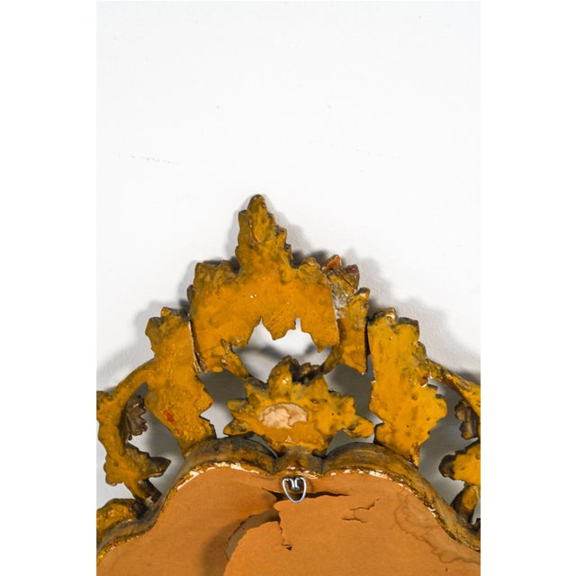 Vintage Carved Rococò Style Gilt Wall Mirror—A Pair For Sale - Image 16 of 18