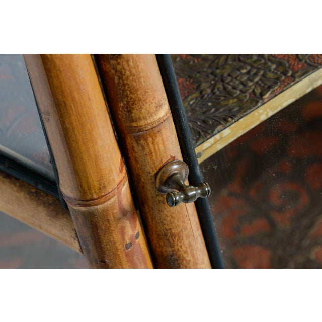 Bamboo & Glass Cabinet, Aesthetic Mouvement 1880-1900 For Sale - Image 14 of 15